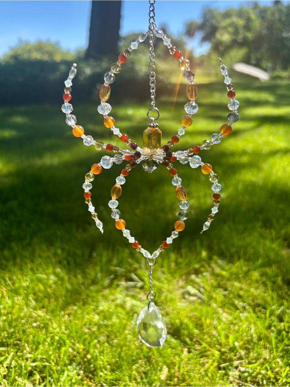 Beaded Crystal Suncatcher.